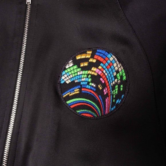 Saint Laurent Sweet Dreams Black Bomber Jacket sz44 - Picture 4 of 7